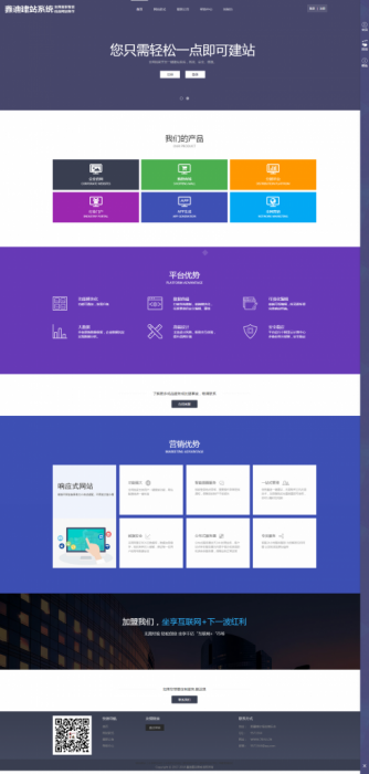 图片[1]-最新鑫迪自助建站系统源码V1.1完整版-大大鹏源码网