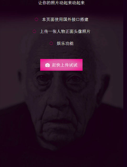 可以让你的照片动起来的网站源码 非常好玩-大大鹏源码网