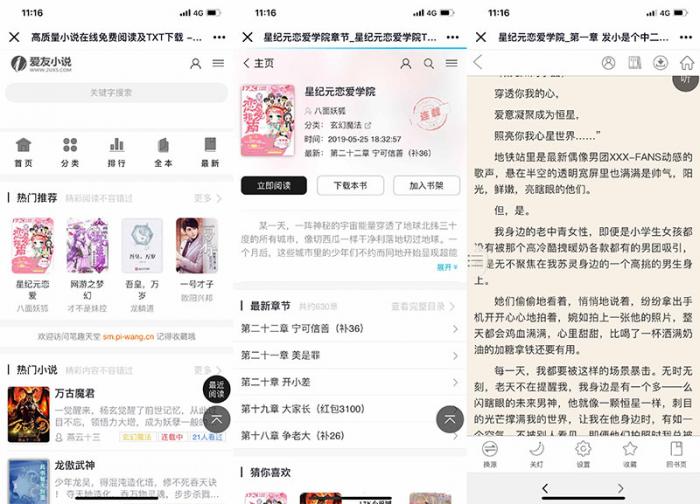 图片[2]-最新PTCMS小说精美多风格四套全新版源码 最新模板-大大鹏源码网