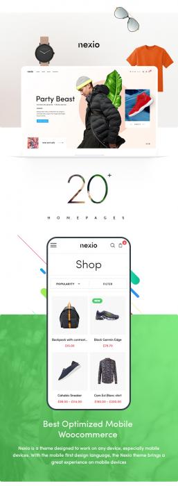 WordPress主题Nexio v1.0.7 时尚服装WooCommerce商店主题-大大鹏源码网