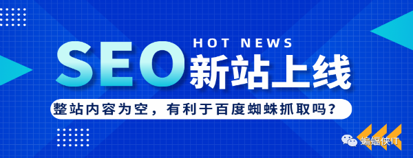 SEO实战，新站上线，网站内容为空好吗?-大大鹏源码网