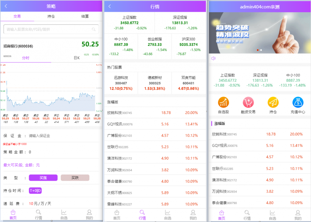 2021最新单手机版双融/金融系统 带静态推广官网-大大鹏源码网
