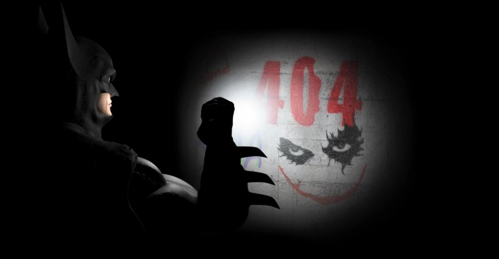 创意黑色蝙蝠侠/小丑404页面源码-大大鹏源码网