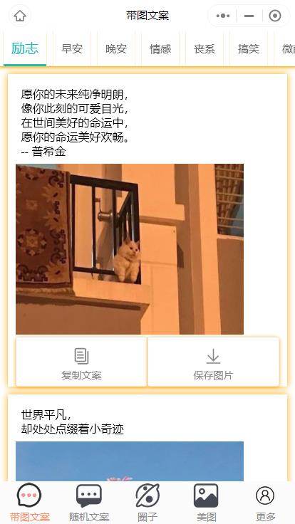忧心文案小程序第二版首发前端后端源码-大大鹏源码网