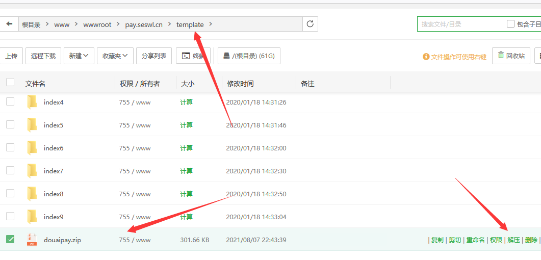 2021最新版都爱云支付首页模板（上传即可使用）-大大鹏源码网