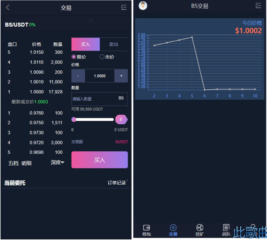 BS比特之星挖矿/交易源码-大大鹏源码网