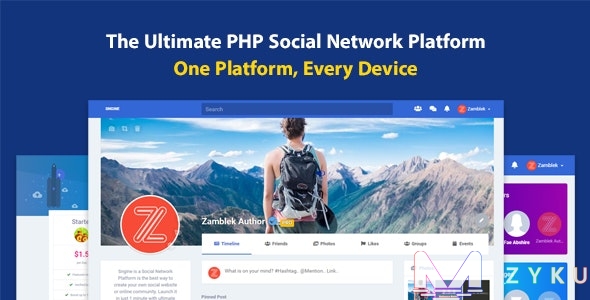 Sngine – 终极PHP社交网络平台 v3.4 带手机APP-大大鹏源码网