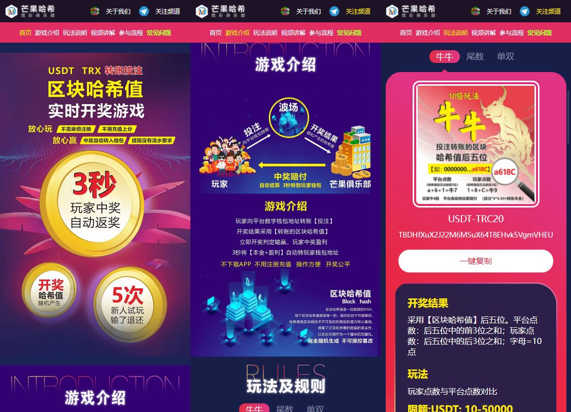哈希值竞猜源码纯合约的返奖辛运哈希源码-大大鹏源码网